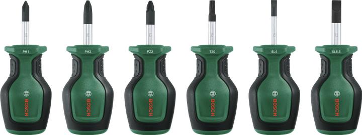 Produktbild Bosch Professional BOSCH Stubby Schraubendreher Set, 1600A032UJ, 4-teilig (Schlitz)