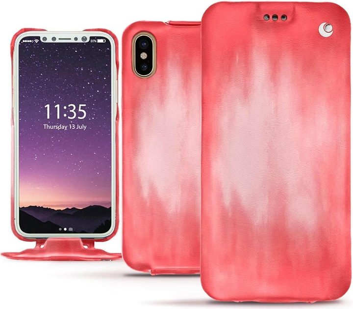 Actual product image Noreve Leather cover vertical (Apple iPhone X)