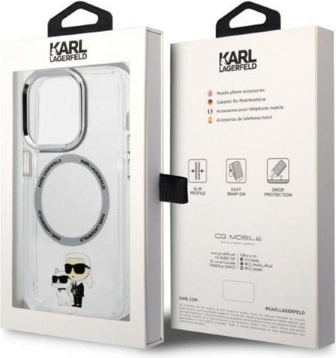 Immagine prodotto Karl Lagerfeld KLHMP14MHNKCIT Custodia rigida per iPhone 14 Plus 6.7" trasparente Iconic Karl&Choupett (Apple iPhone 14 Plus)