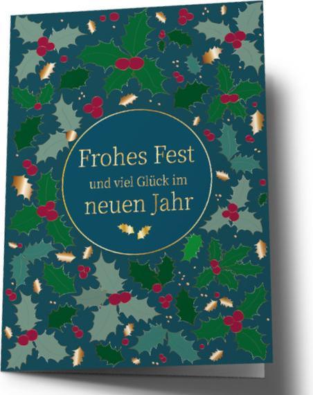 Nobis design Weihnachtskarte Toni Starck Ilex