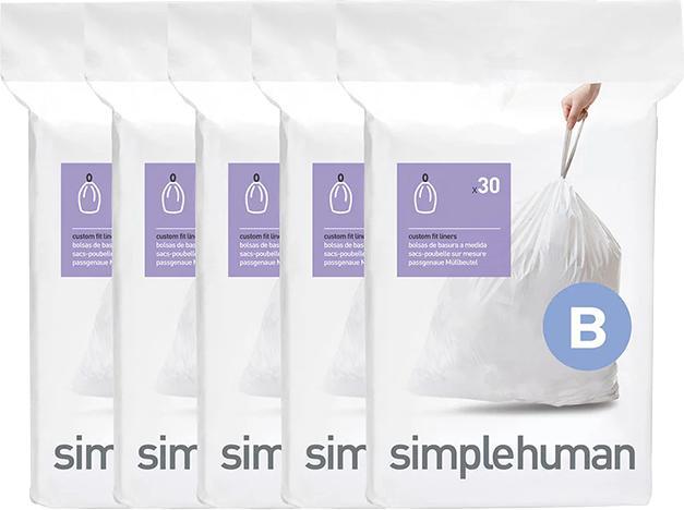 Produktbild Simplehuman Müllbeutel Code B, 6 l, 150 Stück (150x, 6 l)