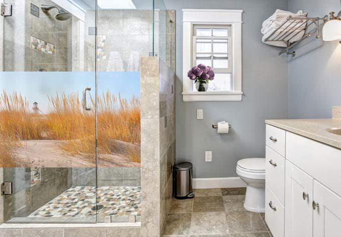 Actual product image Trenddeko Lighthouse in the beach field (120 x 80 cm)