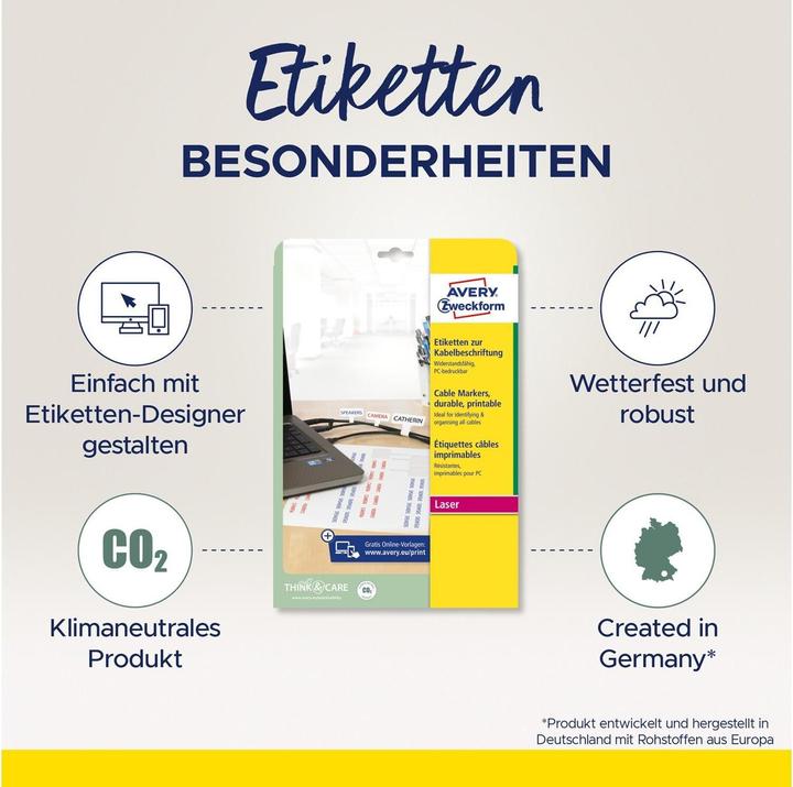 Produktbild Avery Kabel-Etiketten