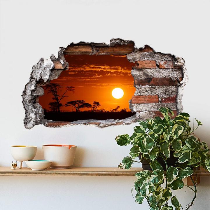 Actual product image Trenddeko 3D African steppe (40 x 40 cm)