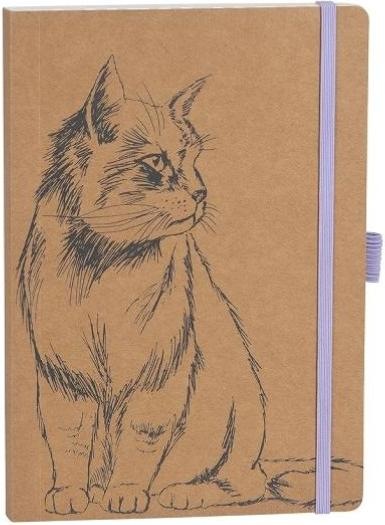 Actual product image Artebene Writing book cat on kraft paper (A5)