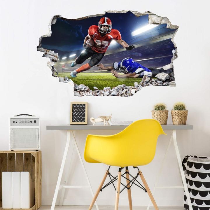 Immagine prodotto Trenddeko 3D giocatore di calcio americano 01 (60 x 36 cm)