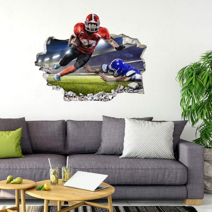 Image du produit Trenddeko 3D Joueur de football américain 02 (60 x 47 cm)