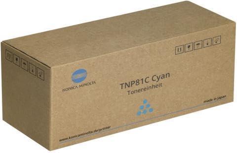 Actual product image Konica Minolta Konica-Minolta KonicaMinolta Toner TNP-81 TNP81 Cyan (AAJW451) (C)