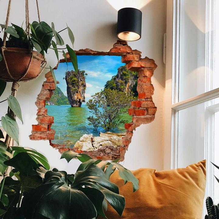 Actual product image Trenddeko 3D Khao Ta-Pu Island (95 x 100 cm)