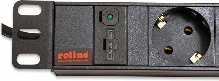 Produktbild Roline 48.26cm 19 Zoll Steckdosenleiste 8fach C14-Stecker schwarz 2.0 m