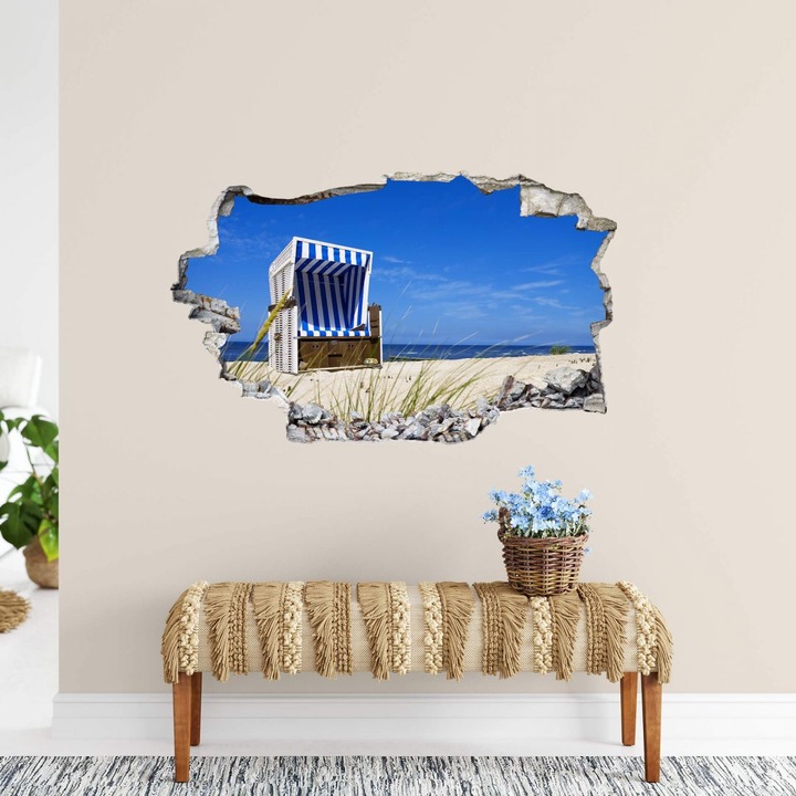 Produktbild Trenddeko 3D Strandkorb (36 x 60 cm)