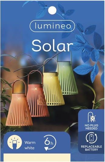 Actual product image Lumineo Solar Laterne - aus Kunststoff - ca. 18,5 cm - 1 Stück