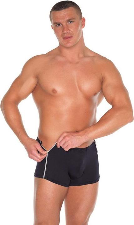 Amorable by Rimba Boxershorts mit 2 Reissverschlüssen - One Size - Schwarz (One Size)