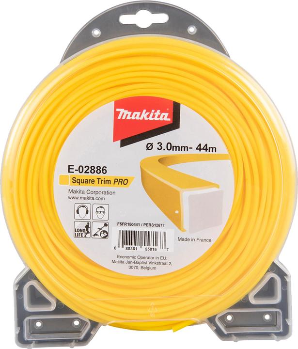 Actual product image Makita Mowing thread square 3,0mmx44m (Lawn mower, Trimmer line + line spool)
