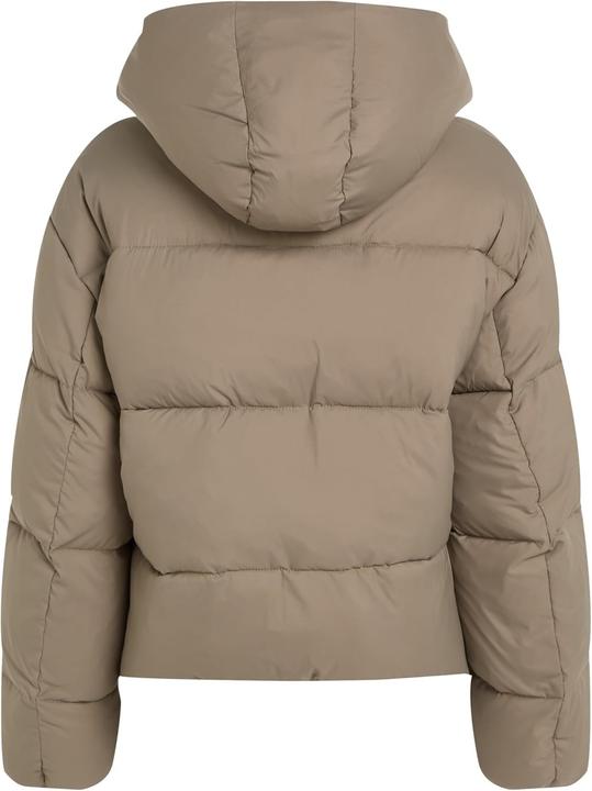 Actual product image Calvin Klein Logo Hooded Puffer Jacket (M)