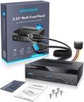 Produktbild Graugear Multi Frontblende 4-Fach + Kartenleser USB,SD,Micro (USB-C, 6 Ports)