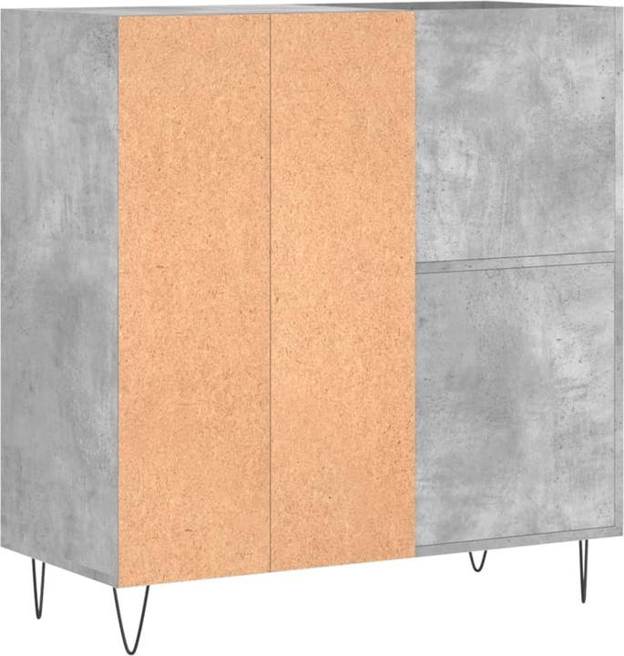 Image du produit VidaXL Plattenschrank Betongrau 84,5x38x89 cm Holzwerkstoff