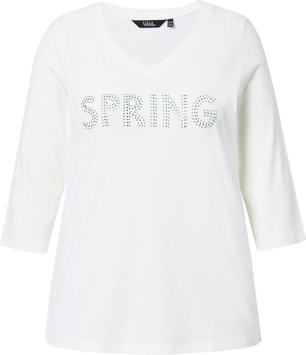 Actual product image Ulla Popken SPRING Studded 3/4 Sleeve Tee (42, 44)