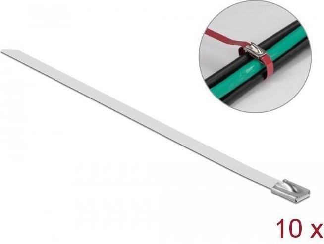 Actual product image Delock Stainless steel cable tie 500x7,9 10 pcs. (Metal cable ties, 500 mm, 10 pcs.)