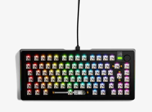 Immagine prodotto Glorious GMMK 3 Pro 75 % tastiera da gioco personalizzata - barebone, layout ISO, nero (DE, Cablato)