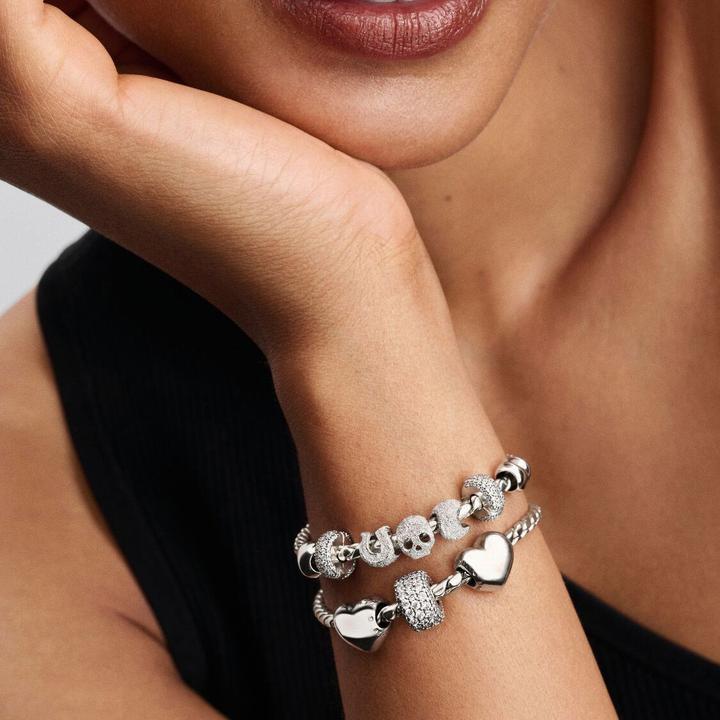 Image du produit Pandora Mini breloque lune texturée (Argent, Argent 925)