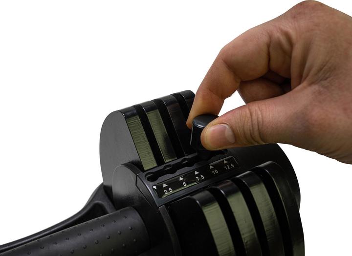 Produktbild Tunturi Verstellbare Selector Kurzhantel (1 x 2.5 kg - 12.5 kg)