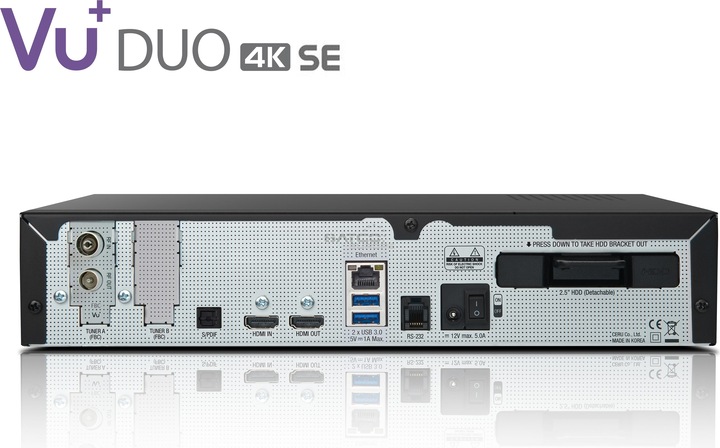 Produktbild Vu+ Duo 4K SE (4 GB, DVB-C, CI-Schacht)
