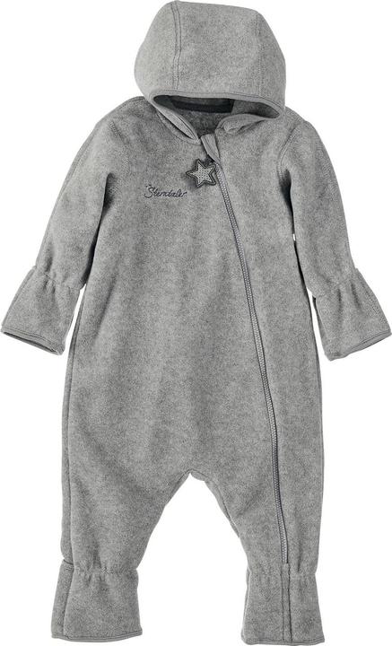 Produktbild Sterntaler Fleecejacke Overall Silber Melange Gr. 74 (74)