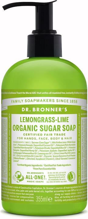 Actual product image Dr. Bronner's sugar soap (Liquid soap, 355 ml)