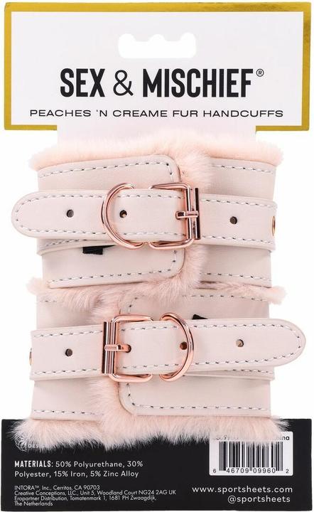 Produktbild Sportsheets peaches ‘n creame fur handcuffs