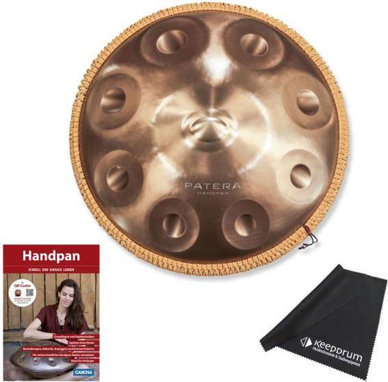 Produktbild Patera Handpan HPDM-10 Compact Edelstahl D-Kurd mit Lehrbuch (Perkussion)
