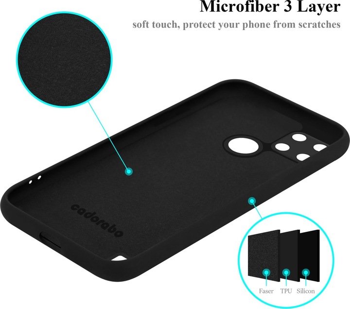 Productafbeelding Cadorabo TPU Liquid Silicone Case Cover voor Realme C21Y / C25Y (Realme C25Y, Realme C21Y)