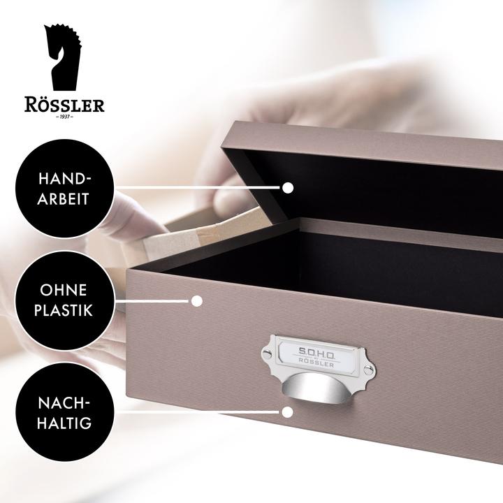 Immagine prodotto Rössler S.O.H.O. Scatola portaoggetti grigio (11 x 25,5 x 34 cm, 9 l)