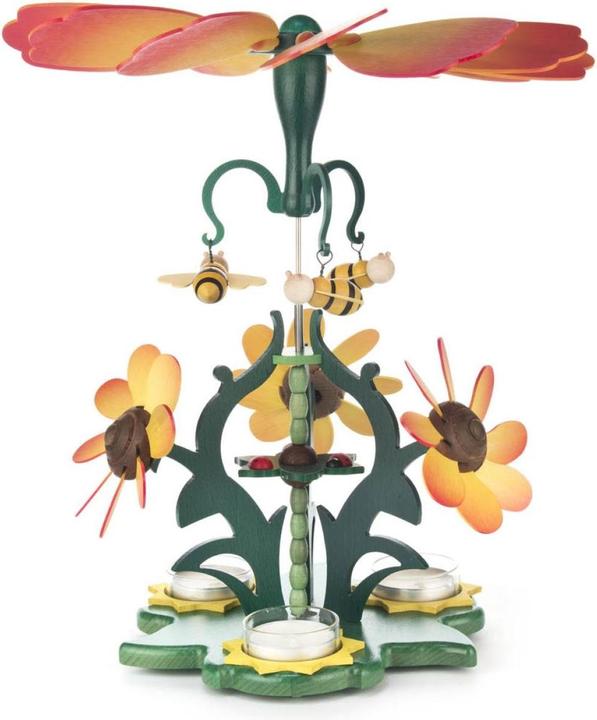 Actual product image Dregeno Seiffen Pyramid Flower Magic with Bees