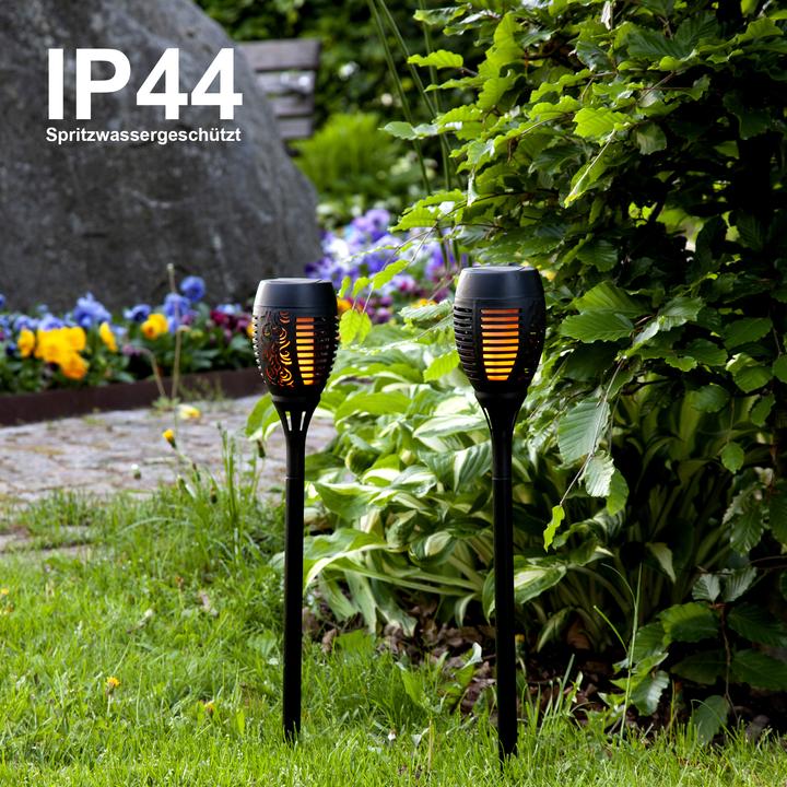 Produktbild Star Trading Solar Fackeln | 6er Set Solar Lampe Outdoor | Solar Gartenleuchte | LED Gartenbeleuchtu (IP44)