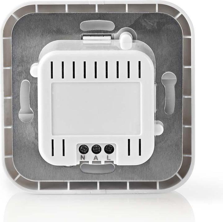 Produktbild Nedis Bewegungsmelder Innen 2-Wire / 3-Wire 160 ° 5-200 W 200 W 500 W 3-2000 Lux Sensortechnik: PIR (9 m)