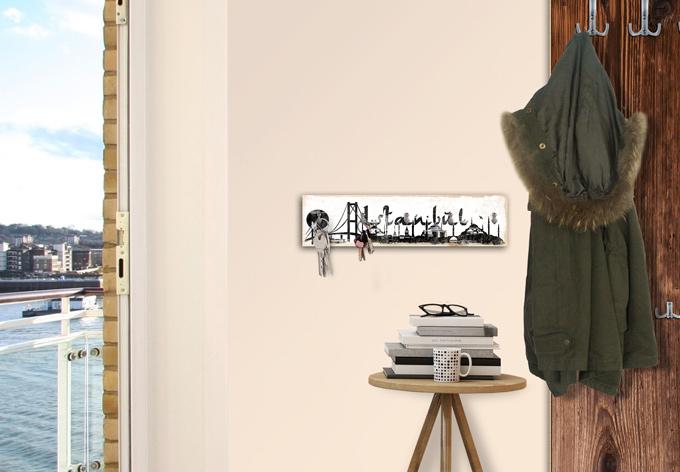 Actual product image Trenddeko Istanbul skyline (40 x 10 cm)