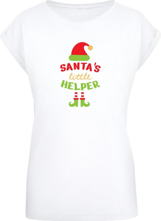 Produktbild Merchcode Ladies Christmas Santa's Little Helper Tee - 182065 (L)