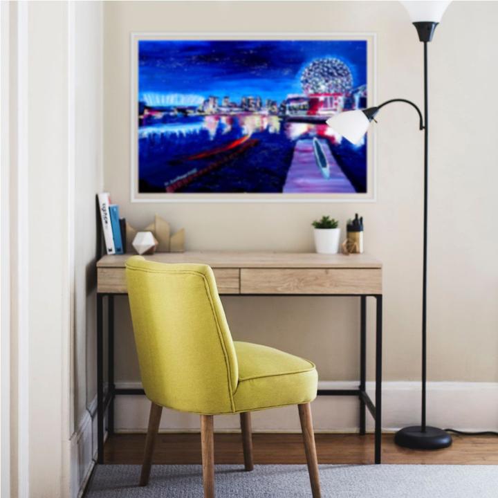 Produktbild Trenddeko Vancouver bei Nacht (60 x 40 cm)
