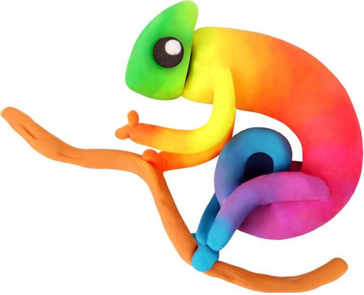 Actual product image Jovi Plastilina display, modelling clay, assorted fluorescent colours, 30 x 50 g (5 x 6 colours)