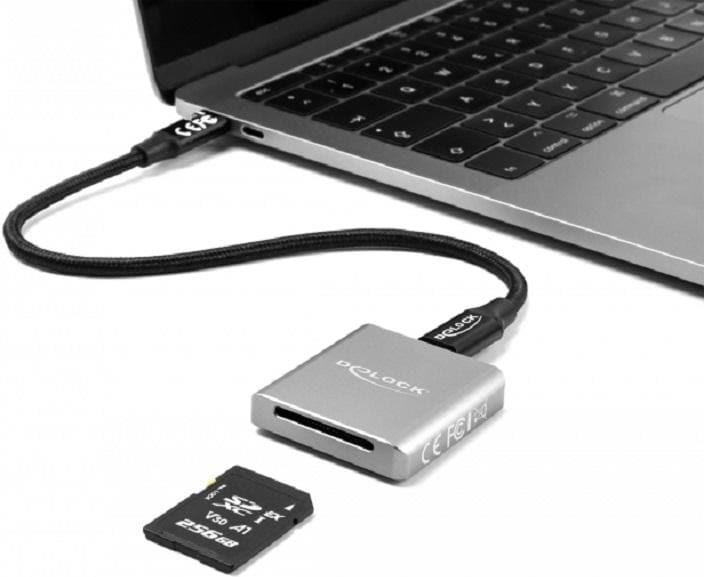 Produktbild Delock Card Reader Extern USB-C für SD Express-Speicherkarten (USB 3.2 Gen 2)