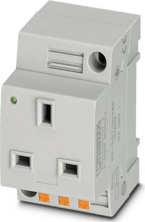 Actual product image Phoenix Contact Mains sockets, 13A, DIN rail mount, 250 V