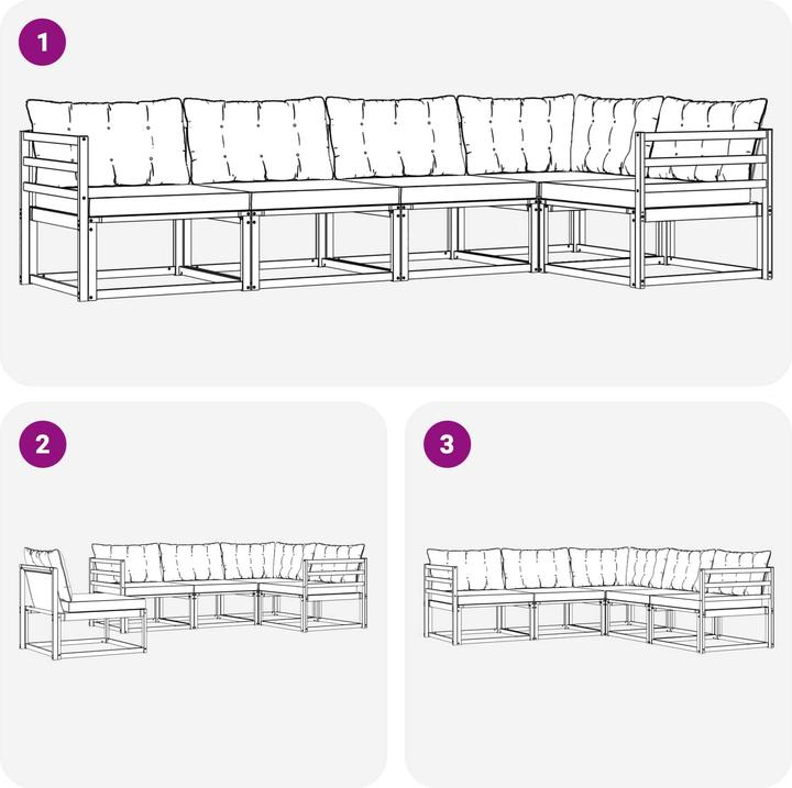 Produktbild vidaXL Gartenmöbel Set