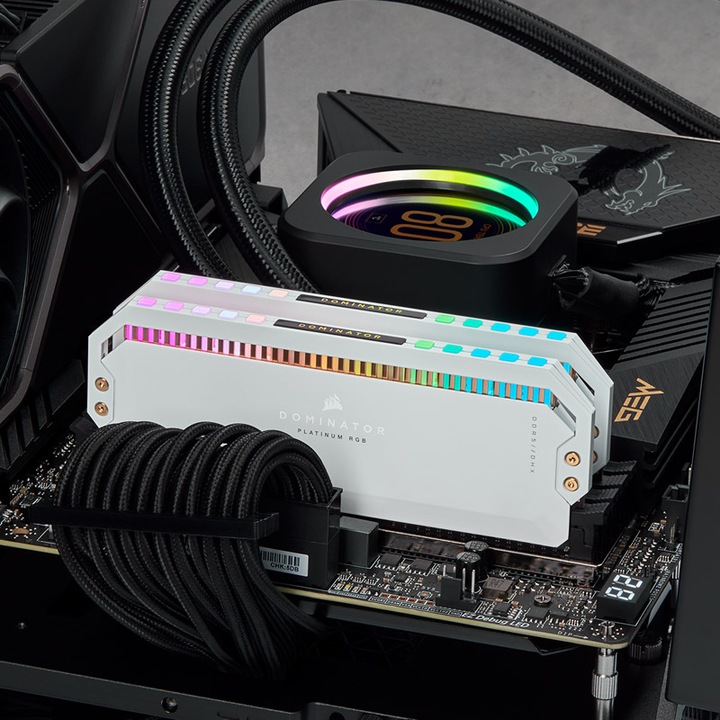 Image du produit Corsair Dominator Platinum RGB (2 x 16GB, 5600 MHz, RAM DDR5, DIMM)
