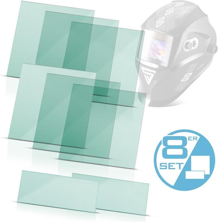 Produktbild Stahlwerk Vorsatzscheiben 8er Set Schweisshelm Ersatzscheiben ST 550 L (Gehörschutz Ersatzpolster)