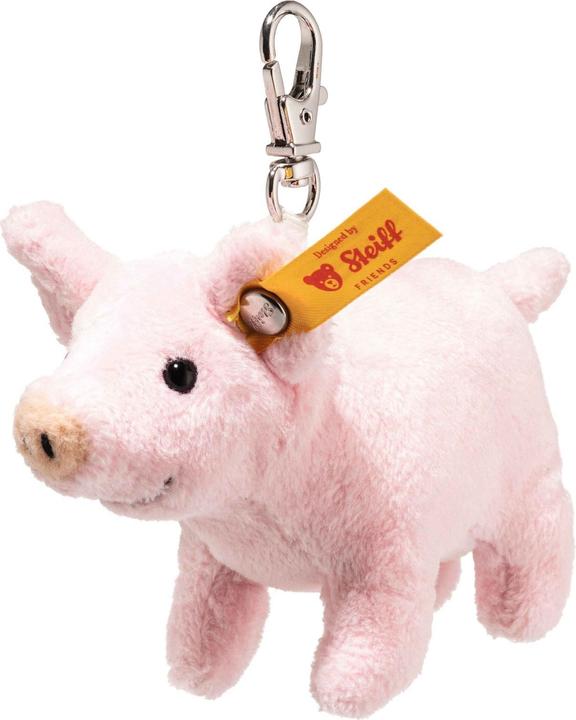 Produktbild Steiff 112652 - Anhänger Glücksbringer Schwein, rosa, Plüsch-Schlüsselanhänger, 9 cm
