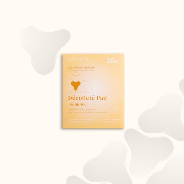 Actual product image Apricot Reusable Decolleté Pad Vitamin C “décolleté delight”