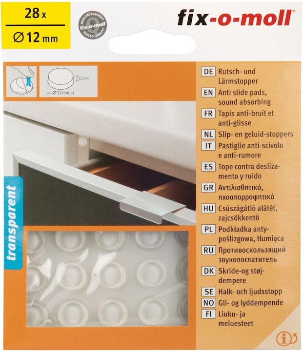 Produktbild Fix-o-moll Rutsch- und Lärmstopper (28 Stück)