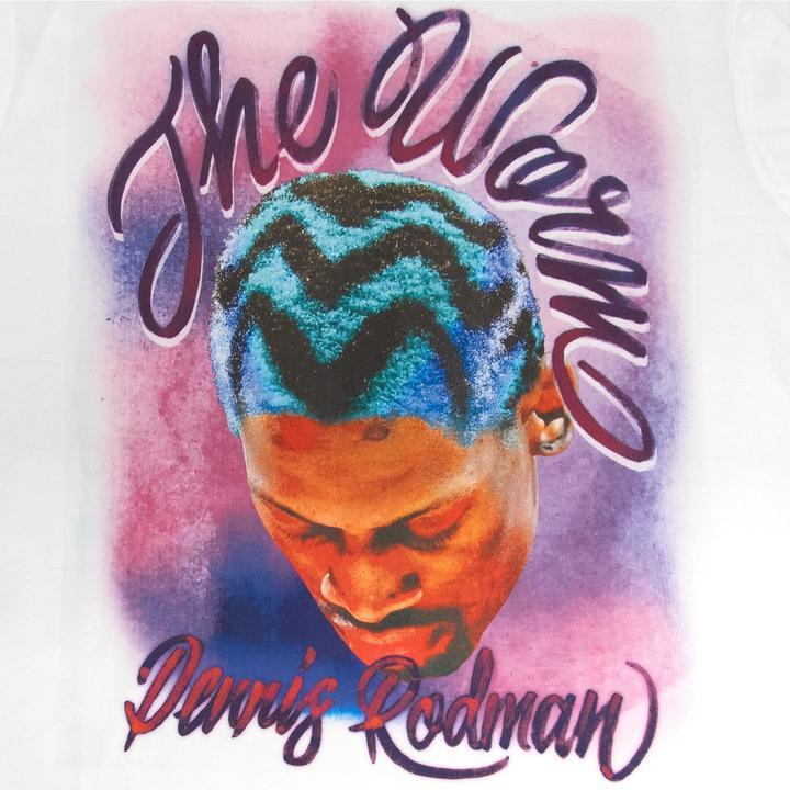 Actual product image Mitchell & Ness Shirt - AIRBRUSHED Dennis Rodman weiss - L (L)