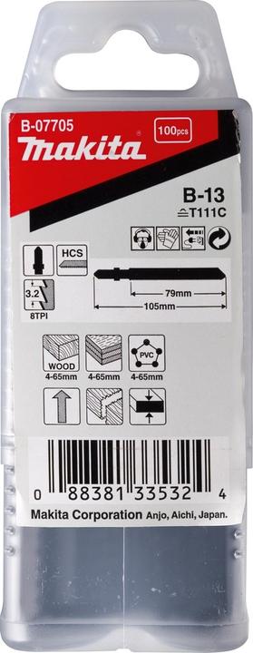 Actual product image Makita Jigsaw blade B-13 100pcs